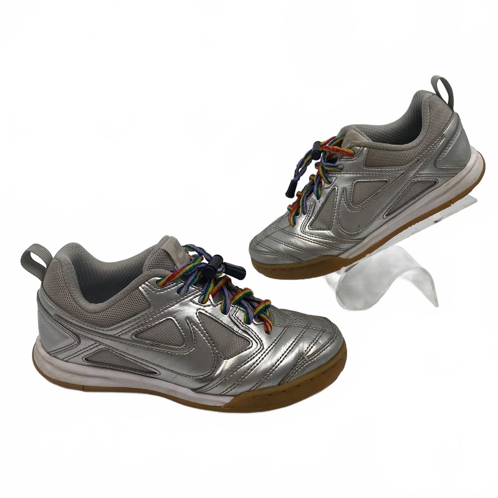 Nike Gato LV8 Sneakers | Girls’ 2G Regular Silver Leather/Synthetic